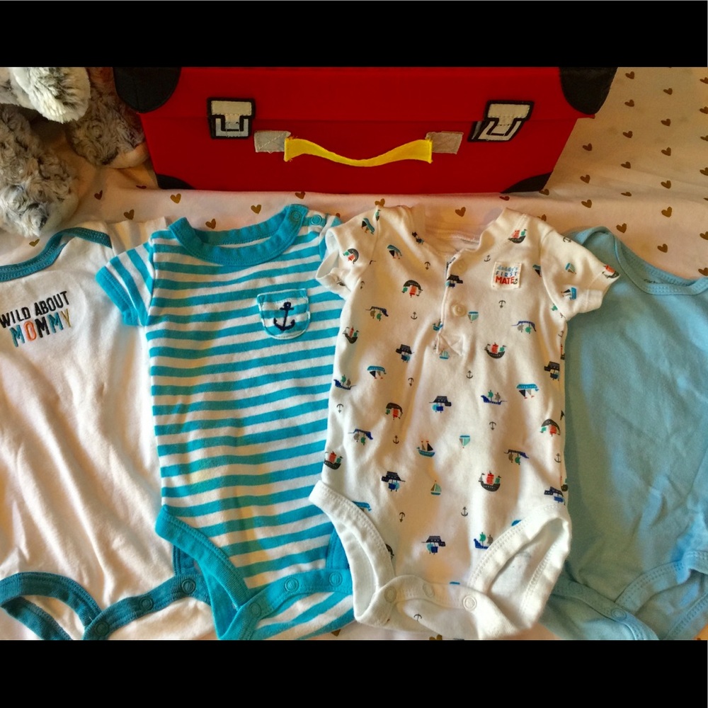 Baby Boy 4 Pack of Onesies (3 months)